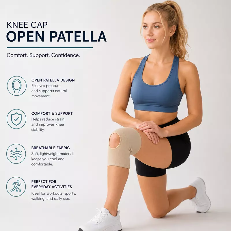 KNEE CAP WITH OPEN PATELLA